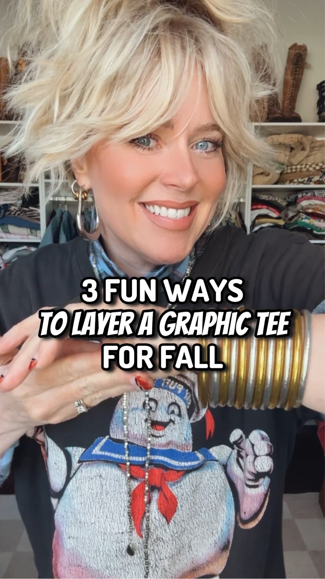 3 Fun Ways to Layer a Graphic Tee For Fall 🍂🖤