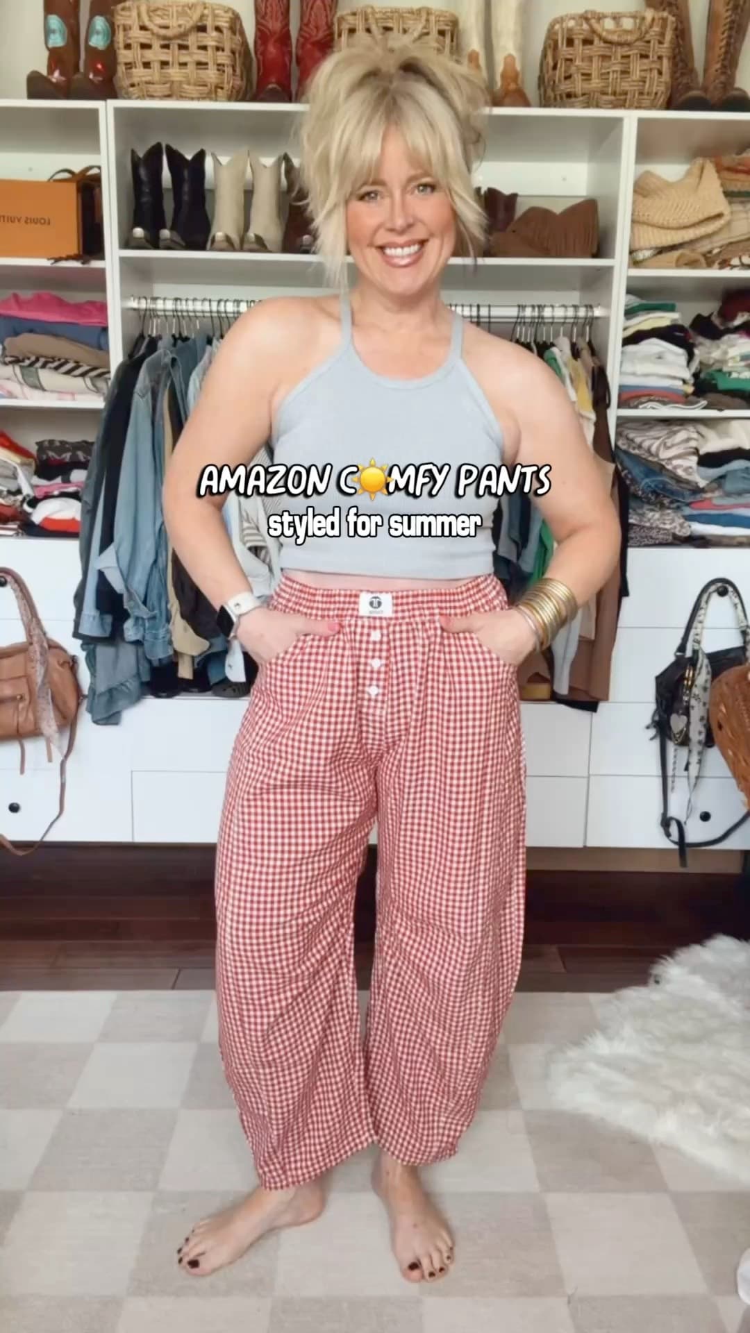 These pants from Amazon are so good and if your not a shorts kind of girl these are perfect!