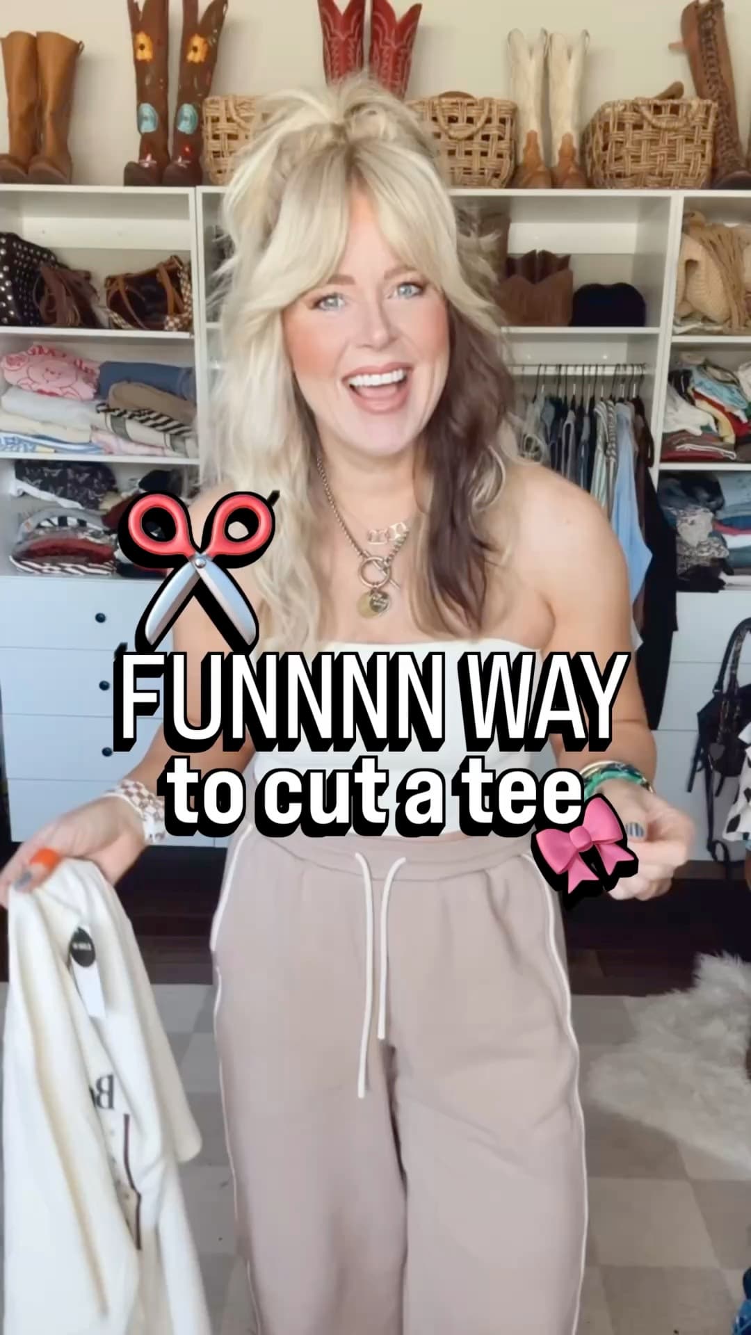 The cutest cutting idea for one of your graphic tees!