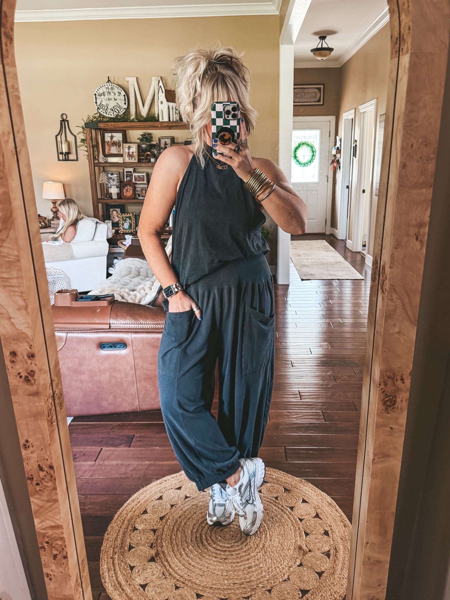 These pants are part of a long sleeve set.